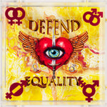 Empowerment Fine Art - 3D Mixed Media - Defend Equality - Mini 6"x6"