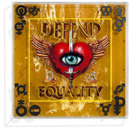 Empowerment Art - 3D Mixed Media - Defend Equality - Medium 24"x24"